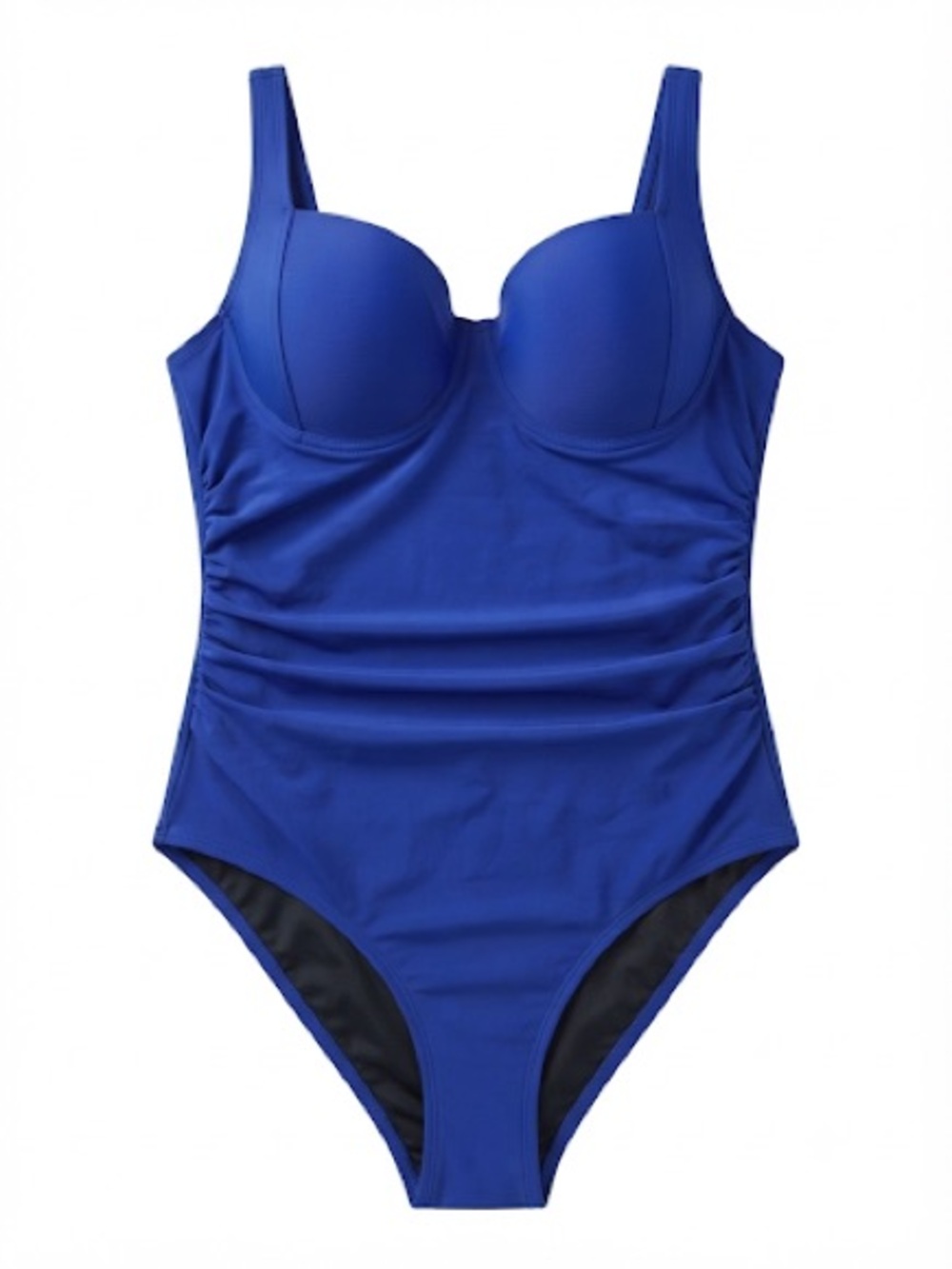 Torrid Slim Fix Push-Up Cheeky One Piece Swimsuit in royal blue 3x D Dd